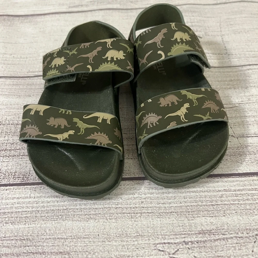 Capelli‎ New York Dinosaur Sandals Toddler Size 7 NWOT Velcro Strap Green